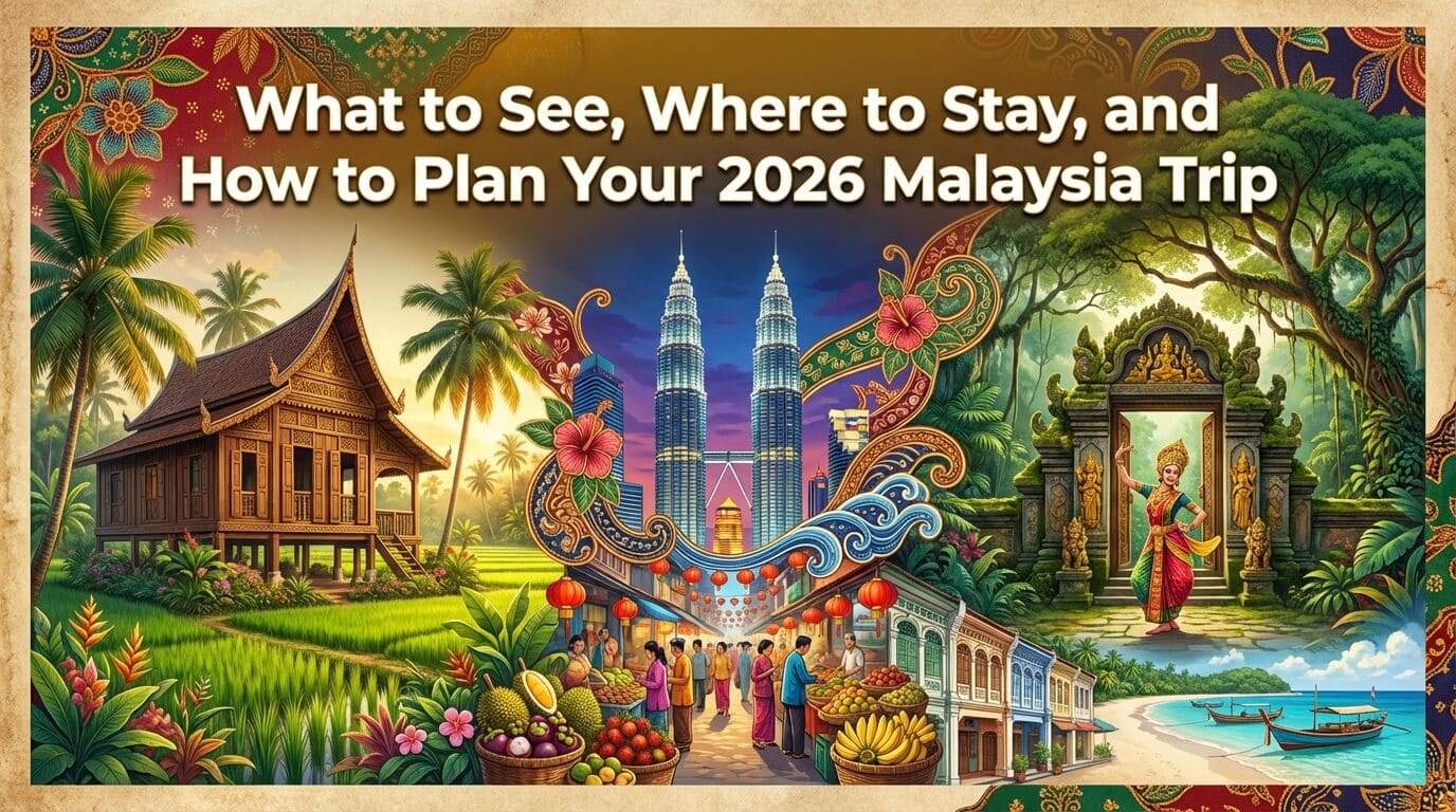 What To See Where To Stay And How To Plan Your 2026 Malaysia Trip 2026 Malaysia Trip Planner Cover 