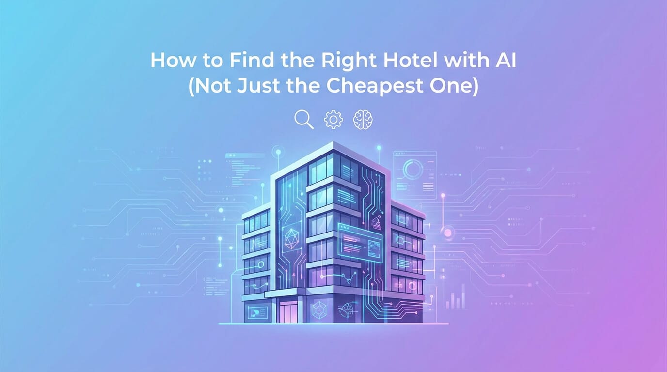 How to Find the Right Hotel with AI (Not Just the Cheapest One)