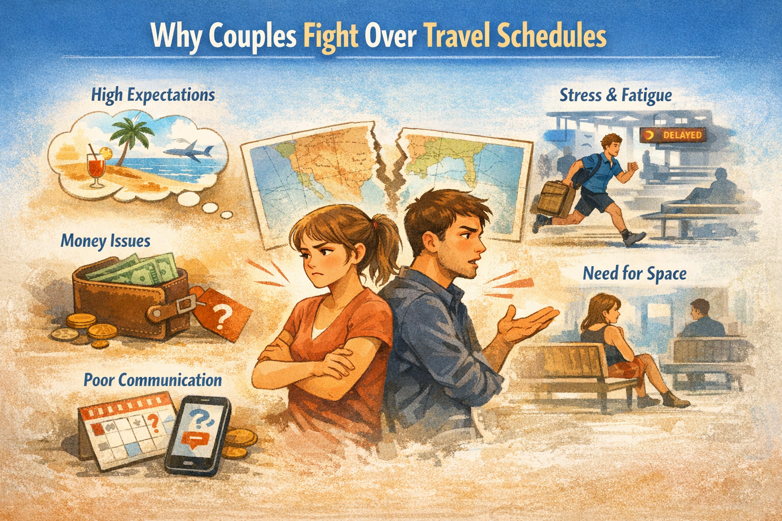 How to Plan Couple Trips Without Fighting Over the Schedule