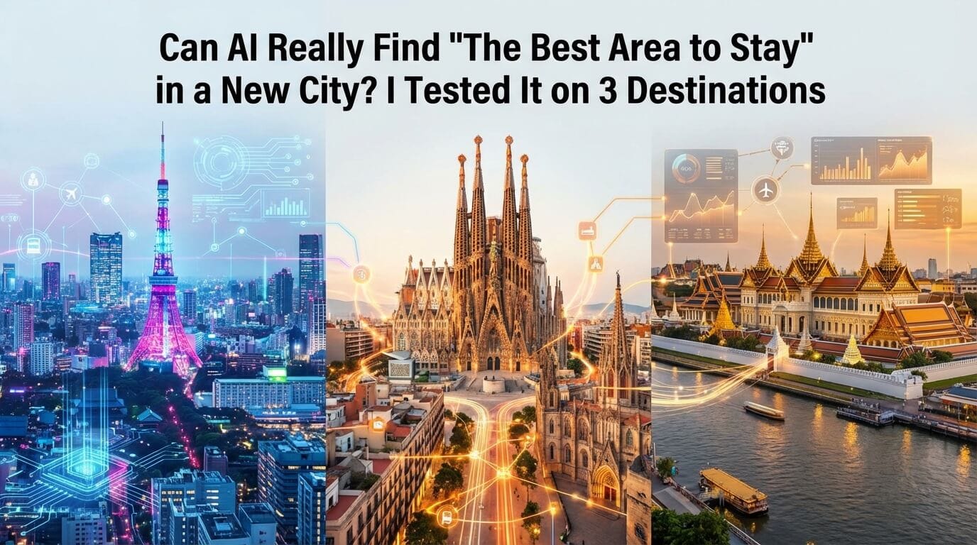 Can AI Really Find “The Best Area to Stay” in a New City? I Tested It on 3 Destinations
