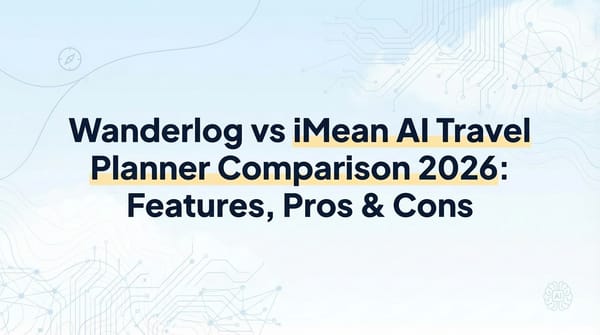 Wanderlog vs iMean AI Travel Planner Comparison 2026: Features, Pros & Cons